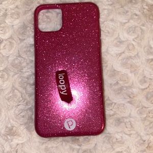 Authentic Loopy pink iPhone case with loops!